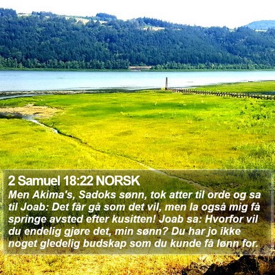 2 Samuel 18:22 NORSK Bible Verse Image