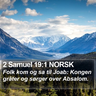 2 Samuel 19:1 NORSK Bible Verse Image
