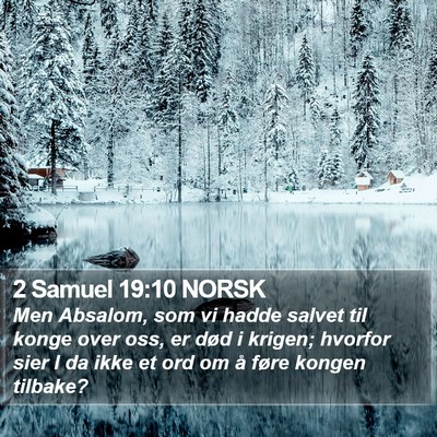 2 Samuel 19:10 NORSK Bible Verse Image