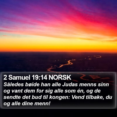 2 Samuel 19:14 NORSK Bible Verse Image