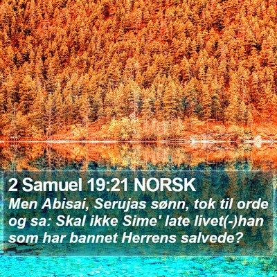 2 Samuel 19:21 NORSK Bible Verse Image