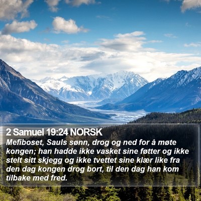 2 Samuel 19:24 NORSK Bible Verse Image