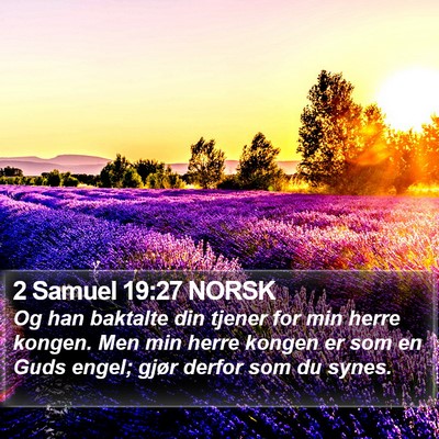 2 Samuel 19:27 NORSK Bible Verse Image