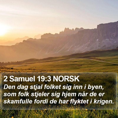 2 Samuel 19:3 NORSK Bible Verse Image