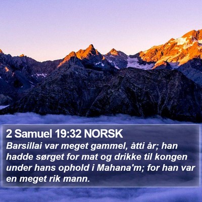 2 Samuel 19:32 NORSK Bible Verse Image