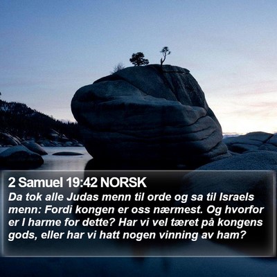 2 Samuel 19:42 NORSK Bible Verse Image