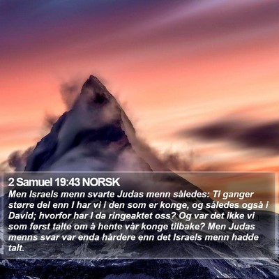 2 Samuel 19:43 NORSK Bible Verse Image