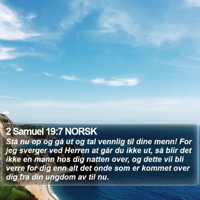 2 Samuel 19:7 NORSK Bible Verse Image