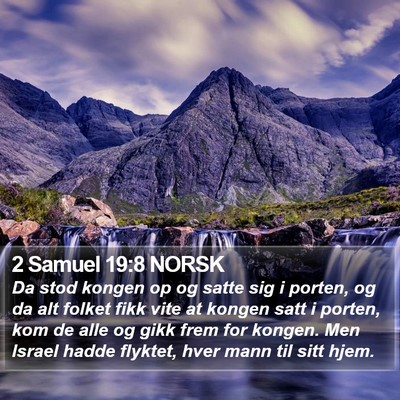 2 Samuel 19:8 NORSK Bible Verse Image