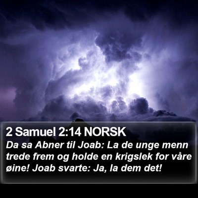 2 Samuel 2:14 NORSK Bible Verse Image