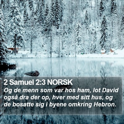 2 Samuel 2:3 NORSK Bible Verse Image