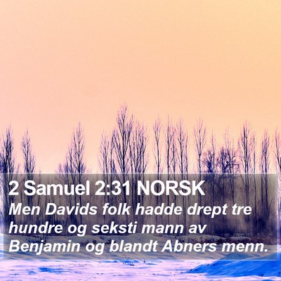 2 Samuel 2:31 NORSK Bible Verse Image