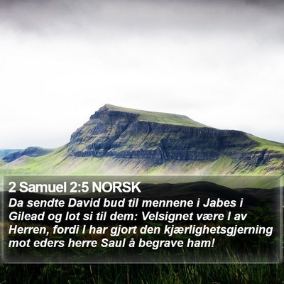 2 Samuel 2:5 NORSK Bible Verse Image