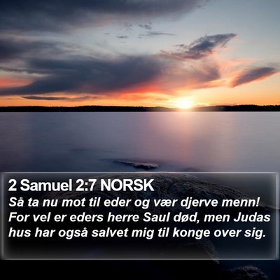 2 Samuel 2:7 NORSK Bible Verse Image