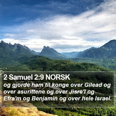 2 Samuel 2:9 NORSK Bible Verse Image