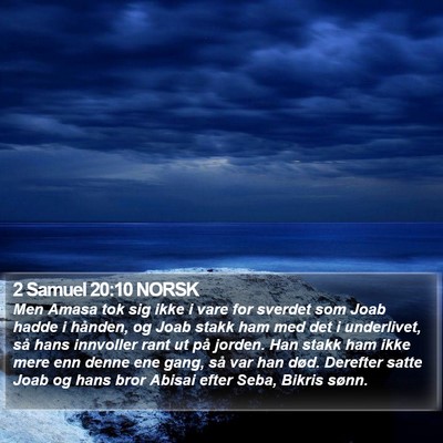 2 Samuel 20:10 NORSK Bible Verse Image