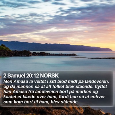 2 Samuel 20:12 NORSK Bible Verse Image