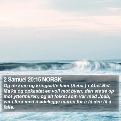 2 Samuel 20:15 NORSK Bible Verse Image