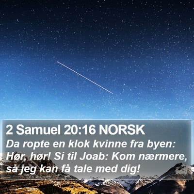 2 Samuel 20:16 NORSK Bible Verse Image