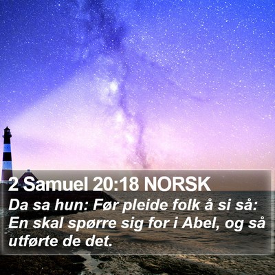 2 Samuel 20:18 NORSK Bible Verse Image