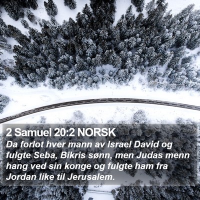 2 Samuel 20:2 NORSK Bible Verse Image