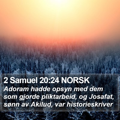 2 Samuel 20:24 NORSK Bible Verse Image