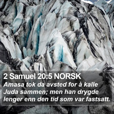 2 Samuel 20:5 NORSK Bible Verse Image