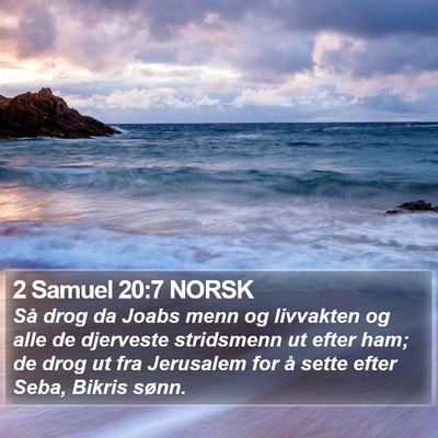 2 Samuel 20:7 NORSK Bible Verse Image
