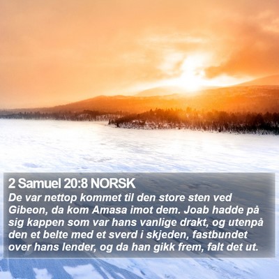 2 Samuel 20:8 NORSK Bible Verse Image