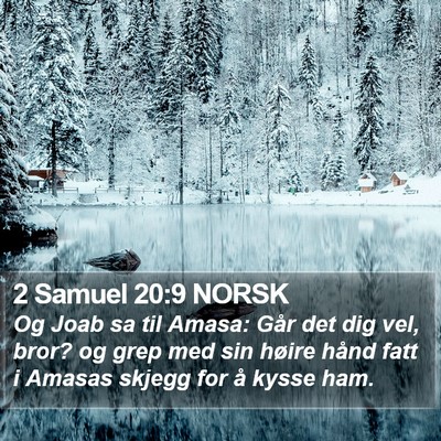 2 Samuel 20:9 NORSK Bible Verse Image