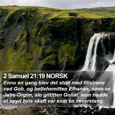 2 Samuel 21:19 NORSK Bible Verse Image