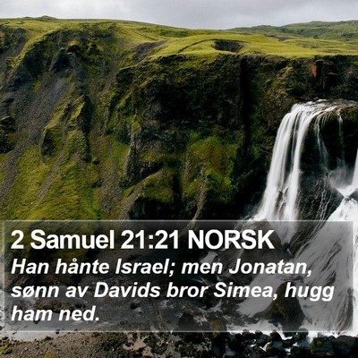 2 Samuel 21:21 NORSK Bible Verse Image