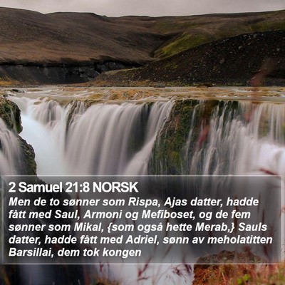 2 Samuel 21:8 NORSK Bible Verse Image