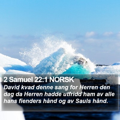 2 Samuel 22:1 NORSK Bible Verse Image