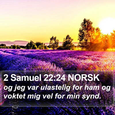 2 Samuel 22:24 NORSK Bible Verse Image