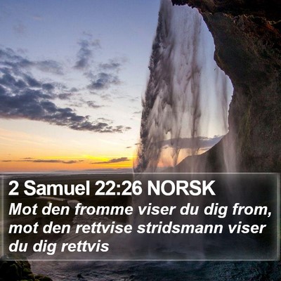 2 Samuel 22:26 NORSK Bible Verse Image