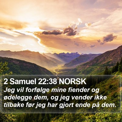 2 Samuel 22:38 NORSK Bible Verse Image