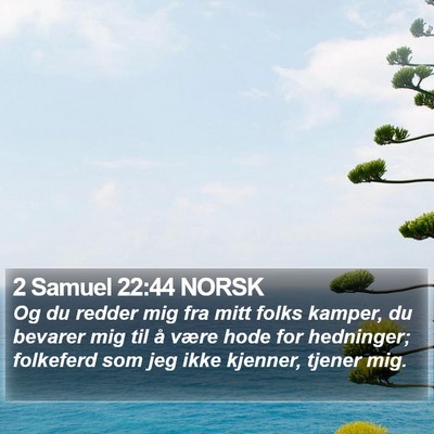 2 Samuel 22:44 NORSK Bible Verse Image