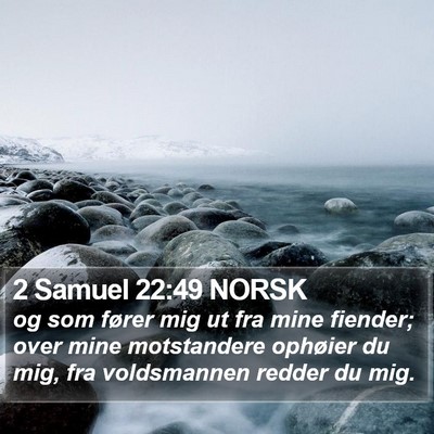 2 Samuel 22:49 NORSK Bible Verse Image