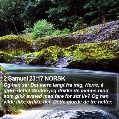2 Samuel 23:17 NORSK Bible Verse Image
