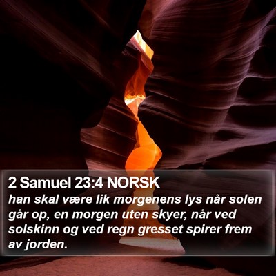 2 Samuel 23:4 NORSK Bible Verse Image