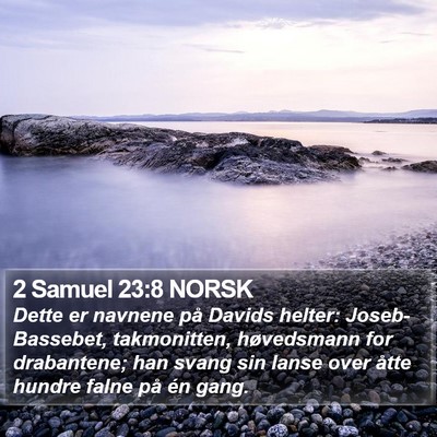 2 Samuel 23:8 NORSK Bible Verse Image