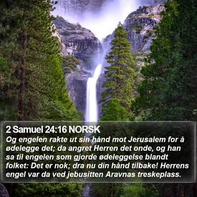 2 Samuel 24:16 NORSK Bible Verse Image
