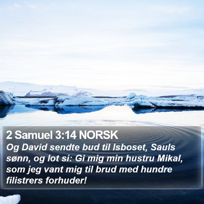 2 Samuel 3:14 NORSK Bible Verse Image