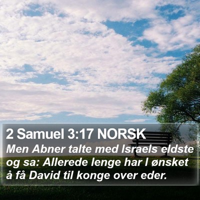 2 Samuel 3:17 NORSK Bible Verse Image
