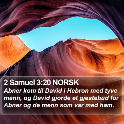 2 Samuel 3:20 NORSK Bible Verse Image