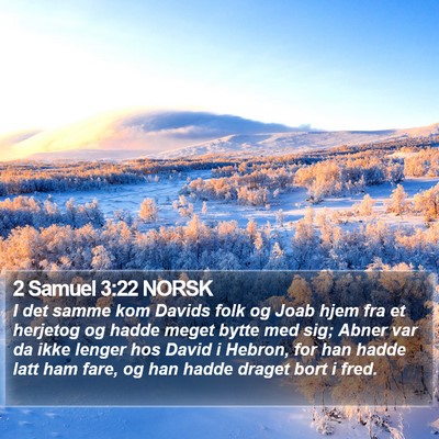 2 Samuel 3:22 NORSK Bible Verse Image