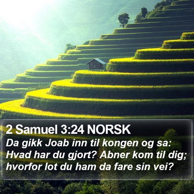 2 Samuel 3:24 NORSK Bible Verse Image
