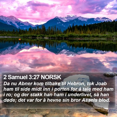 2 Samuel 3:27 NORSK Bible Verse Image