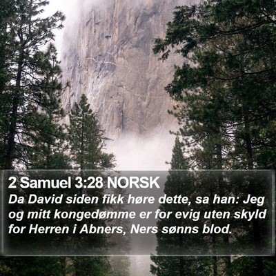 2 Samuel 3:28 NORSK Bible Verse Image